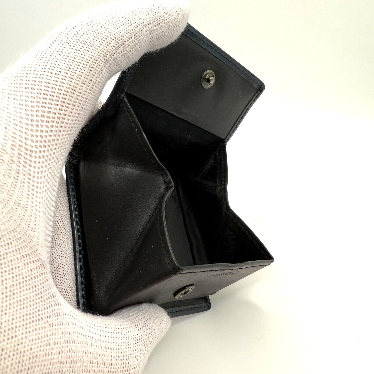 Calvin Klein Gray Faux Leather Discontinued product With Coin Purse. 