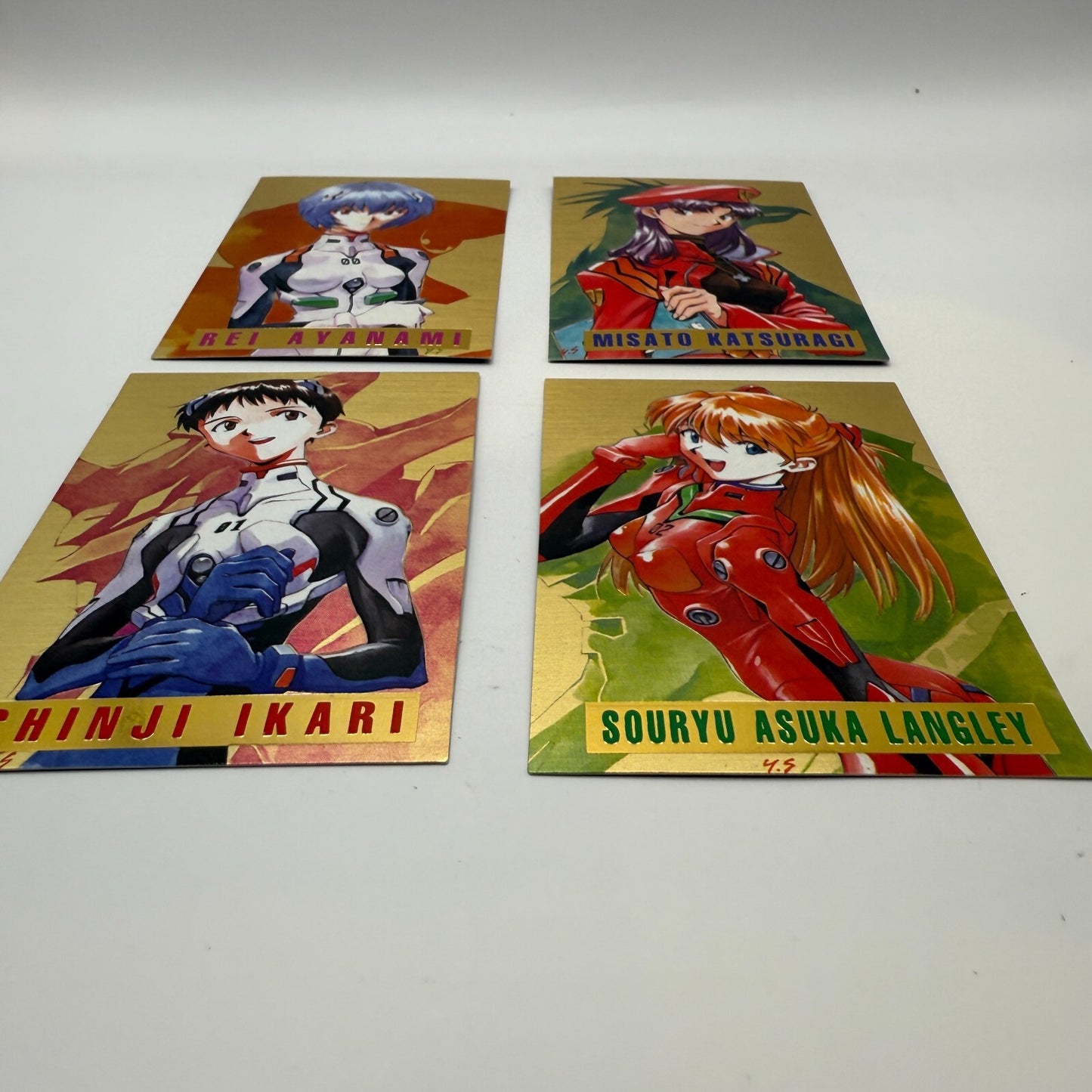 1996 CARDDASS MASTERS Neon Genesis Evangelion PART 1 Set of 4 SP card winners 