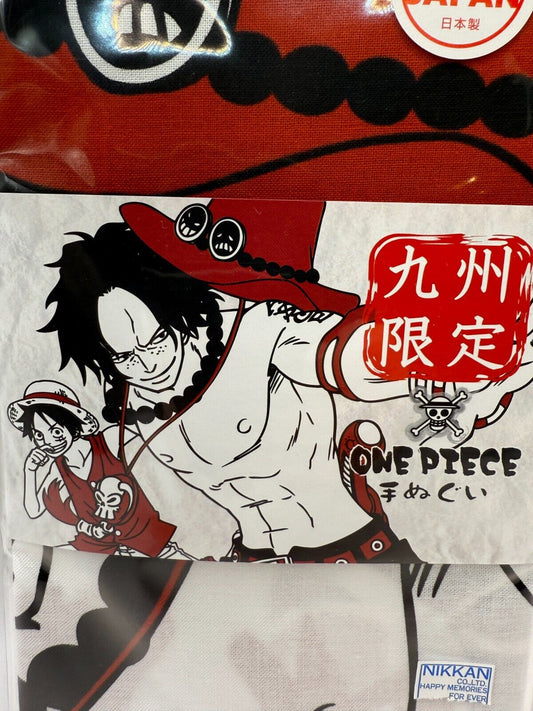 One Piece Handtuch Kyushu limitiert Vol3 Luffy &amp; Ace Tenugui aus Japan neu 