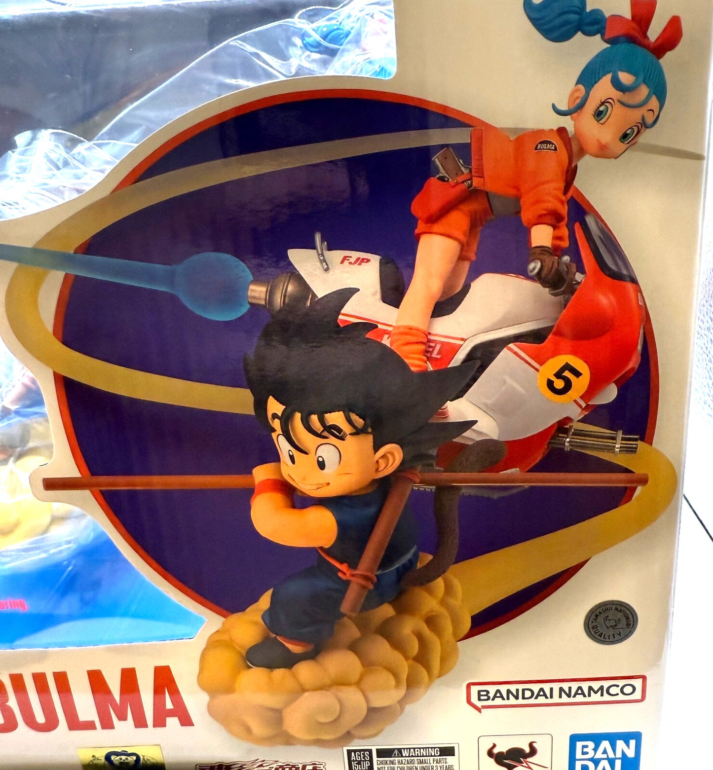 Dragon Ball Son Goku &amp; Bulma Statue figure Bandai Tamashii Figuarts Zero NEW 
