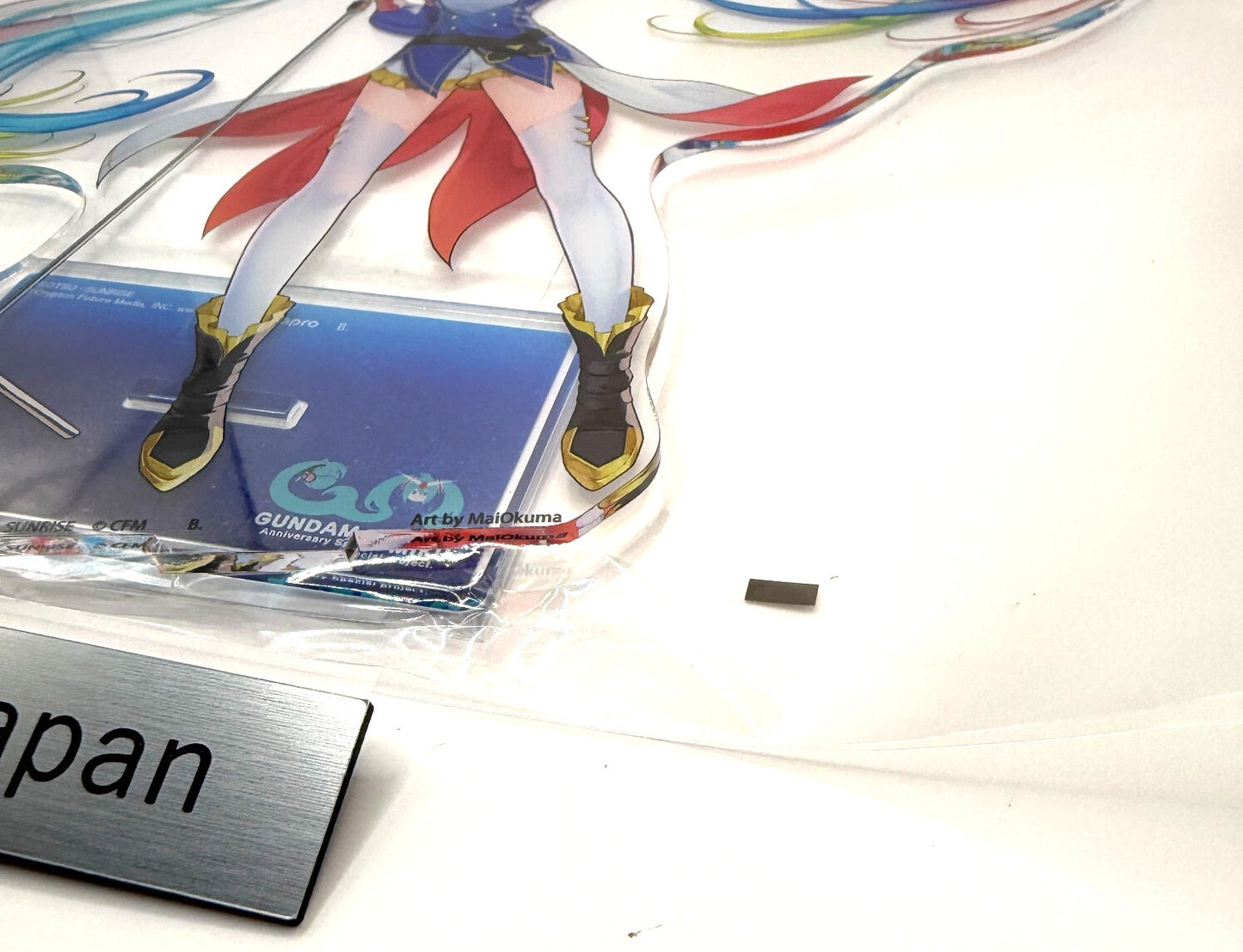 Gundam Hatsune Miku Aurora Big Acrylic Stand Anniversary special project BANDAI 
