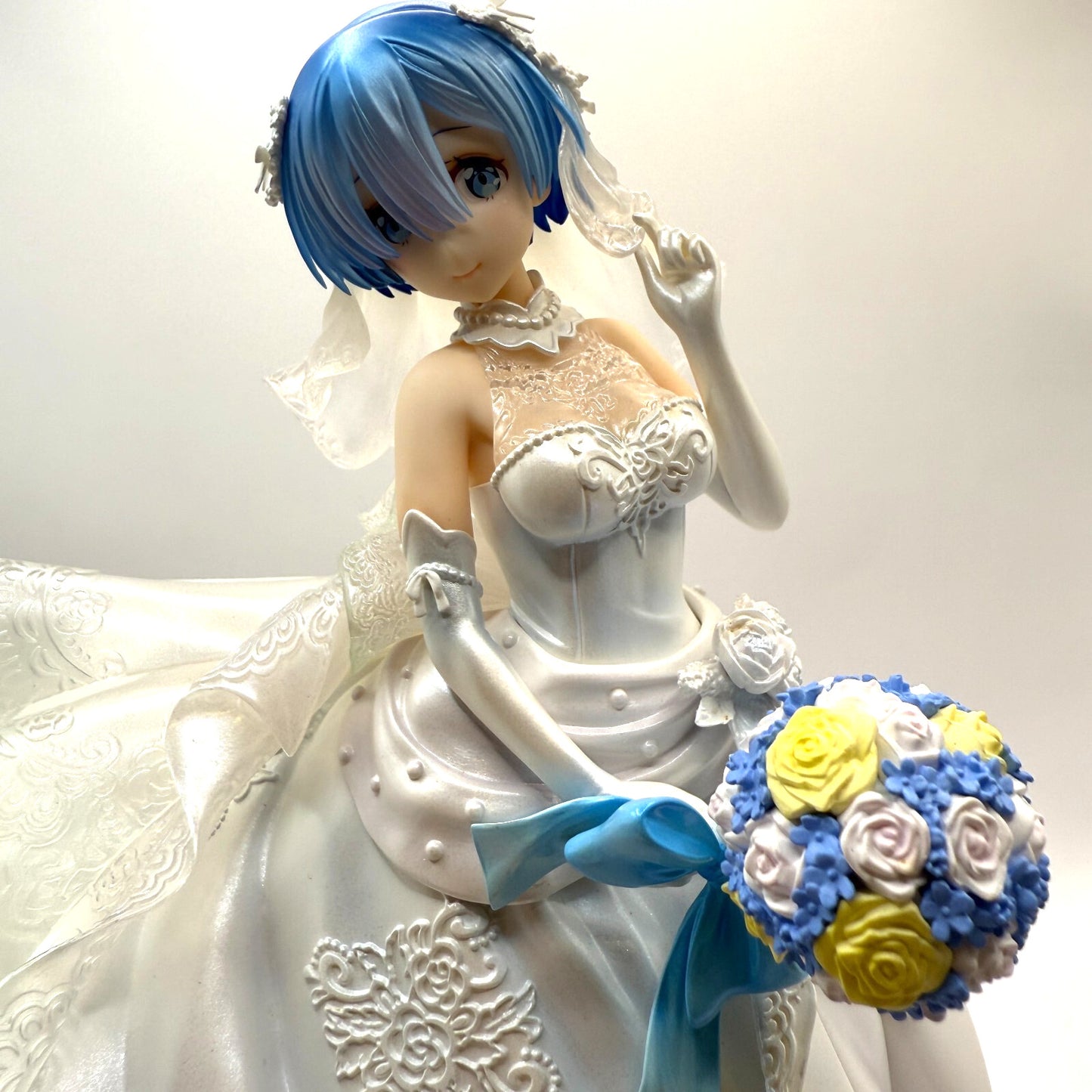 Re:Zero Rem Wedding Dress Ver. 1/7 Scale painted Furyu F:NEX used 