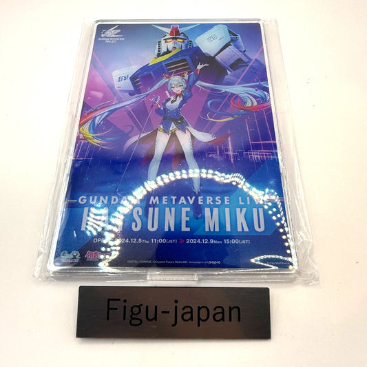 Gundam &amp; Hatsune Miku Acrylständer (Standardgröße) Key Visual Version New Japan 