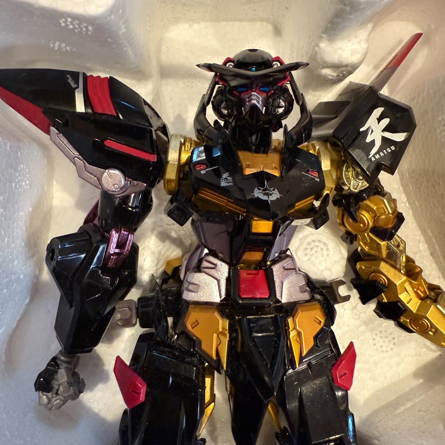 Metal Build Gundam Seed Astray Gold Frame Amatsu Mina BANDAI used 